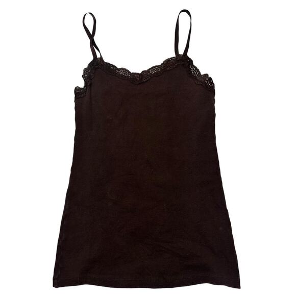 Faded Glory Laced Fitted Perfect Layering Top Size S Vintage Quality Made Cami - Picture 4 of 5